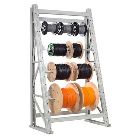 Global Industrial Reel Rack Starter Unit 48inW x 24inD x 120inH 653179